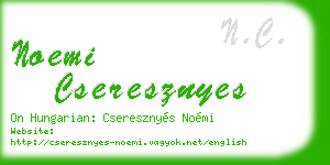 noemi cseresznyes business card
