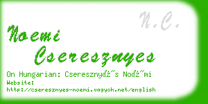 noemi cseresznyes business card